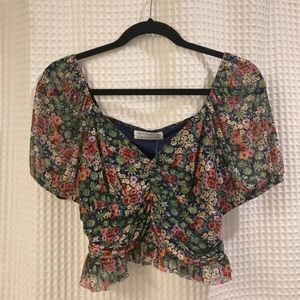 UO floral crop top